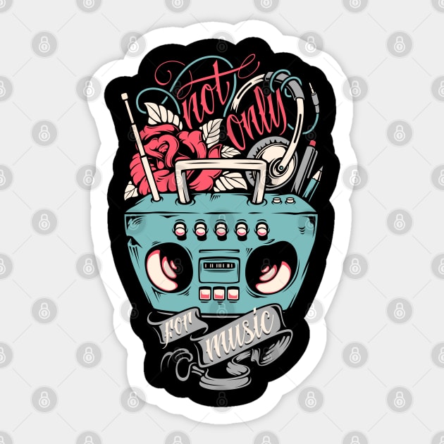 Badass music speaker Sticker by Madiaz